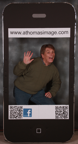 Picture yourself in the large I-Phone prop at Shop lake County.
