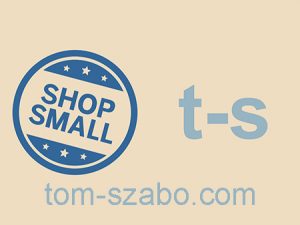 Shop Small t-s logo.