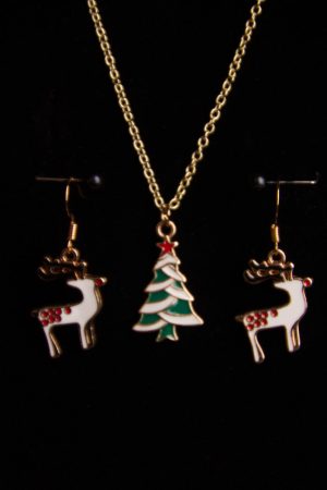 Fashion Fun Necklace :  FFNX-TRE-RDR2-FHG2-18G